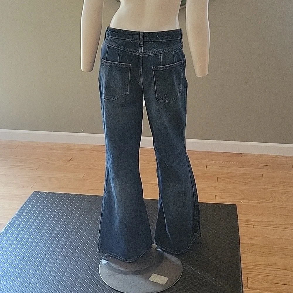 Free People Curvy Misfit Distressed Flare Jean
